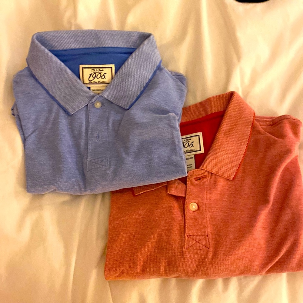 Two Jos A Bank Polo Shirt